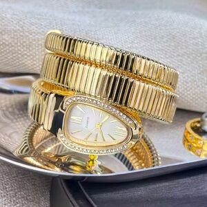 Serpenti Snake Wrap Elegant Gold Women's Watch